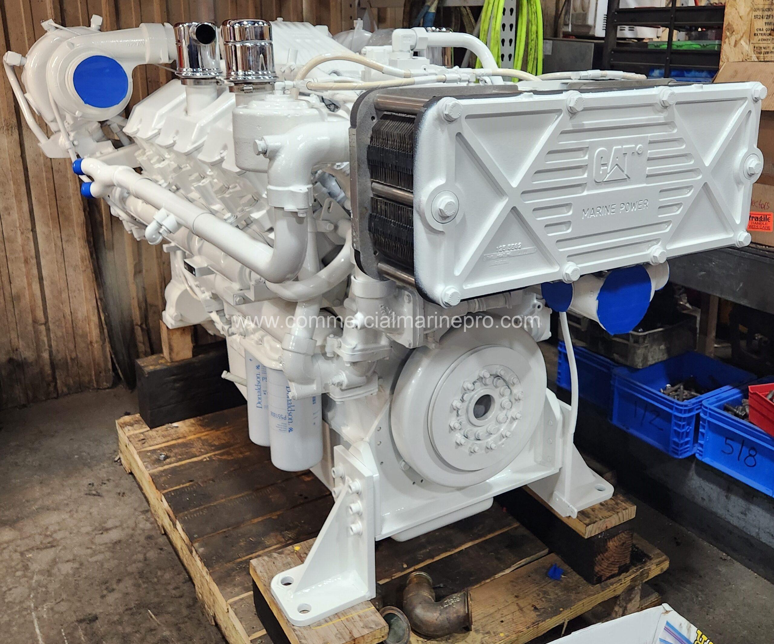 Pair CAT 3412 Marine Propulsion Engines 9KS Serial Prefix