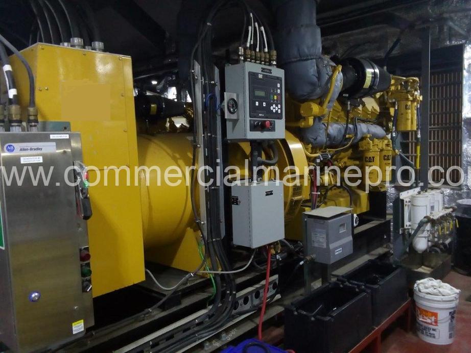 Pair Caterpillar C32 Marine Auxiliary Generator Sets