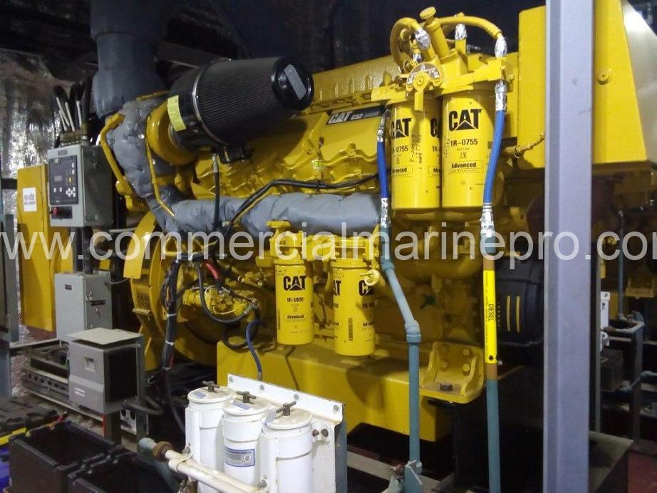 Pair Caterpillar C32 Marine Auxiliary Generator Sets