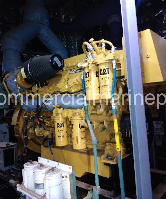 Pair Caterpillar C32 Marine Auxiliary Generator Sets