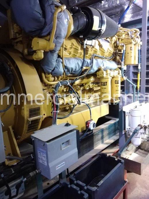 Pair Caterpillar C32 Marine Auxiliary Generator Sets