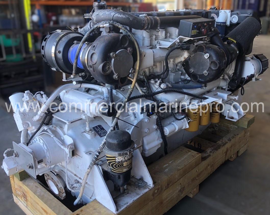 Pair CAT C18 Marine Propulsion Engines - 1,000HP - Rebuilt