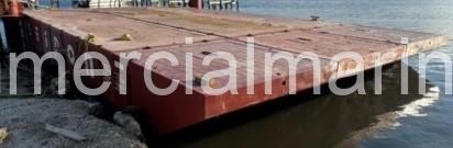 Barge Forward Rake 40'x10'x5' P1 Poseidon Barges w Rakes | Commercial Marine Pro