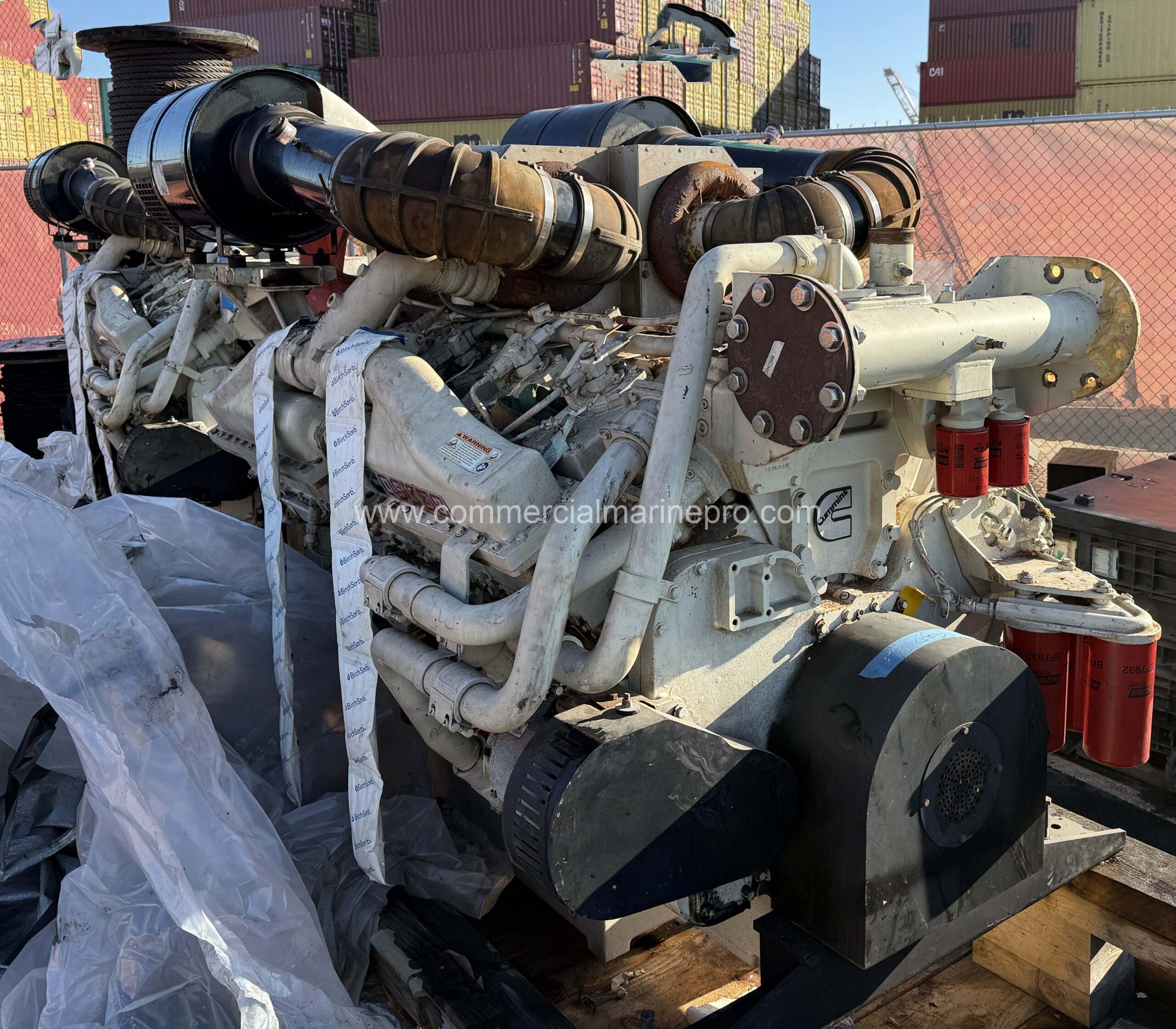 Pair Cummins QSK38 M1 Marine Engines Tier 3
