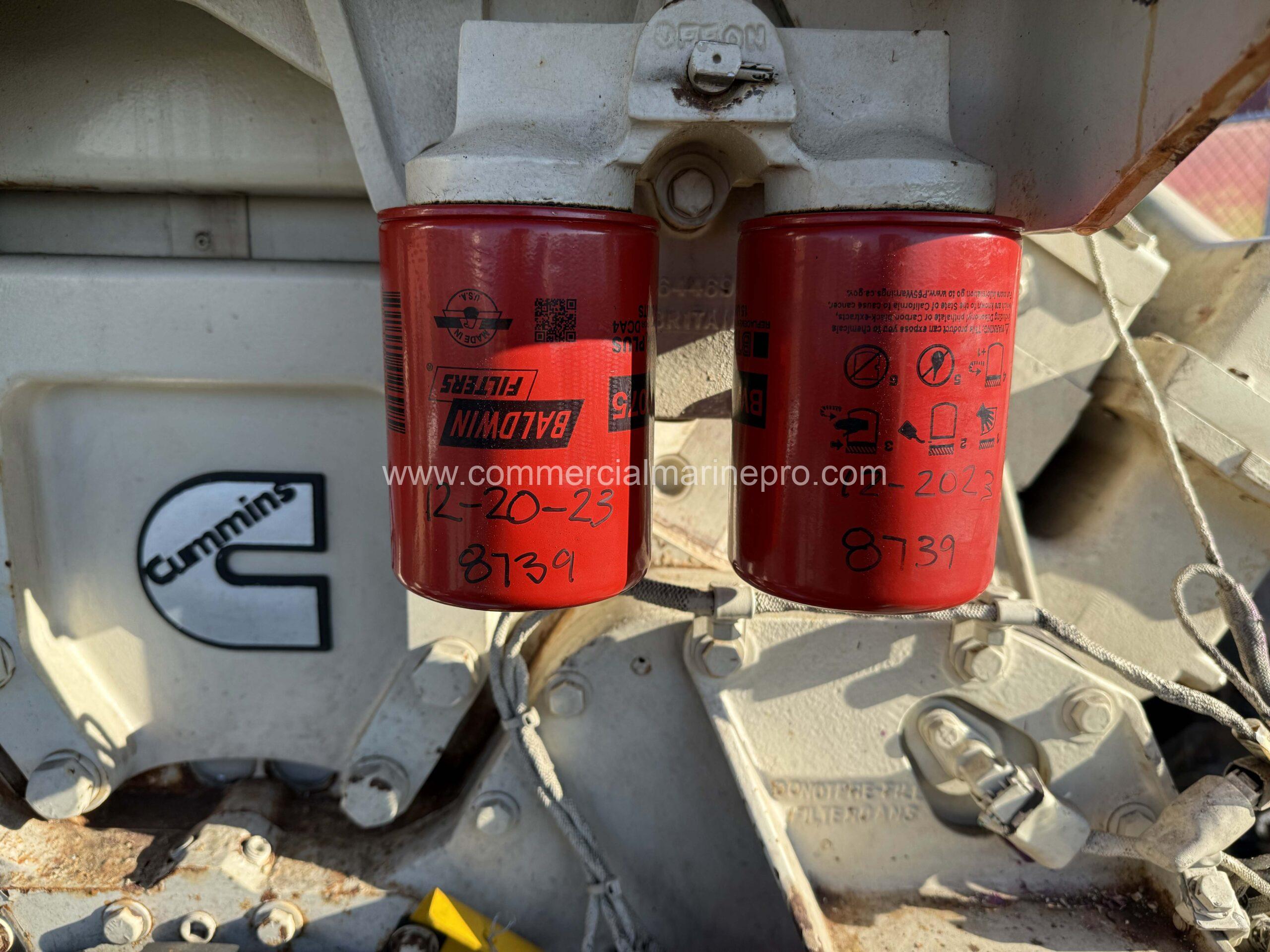 Pair Cummins QSK38 M1 Marine Engines Tier 3