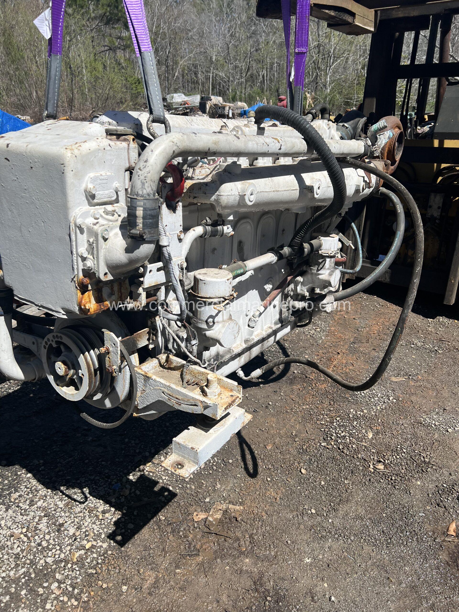 Single Detroit Diesel 6-71Ti Marine Low Hour Rebuilt - Image 2