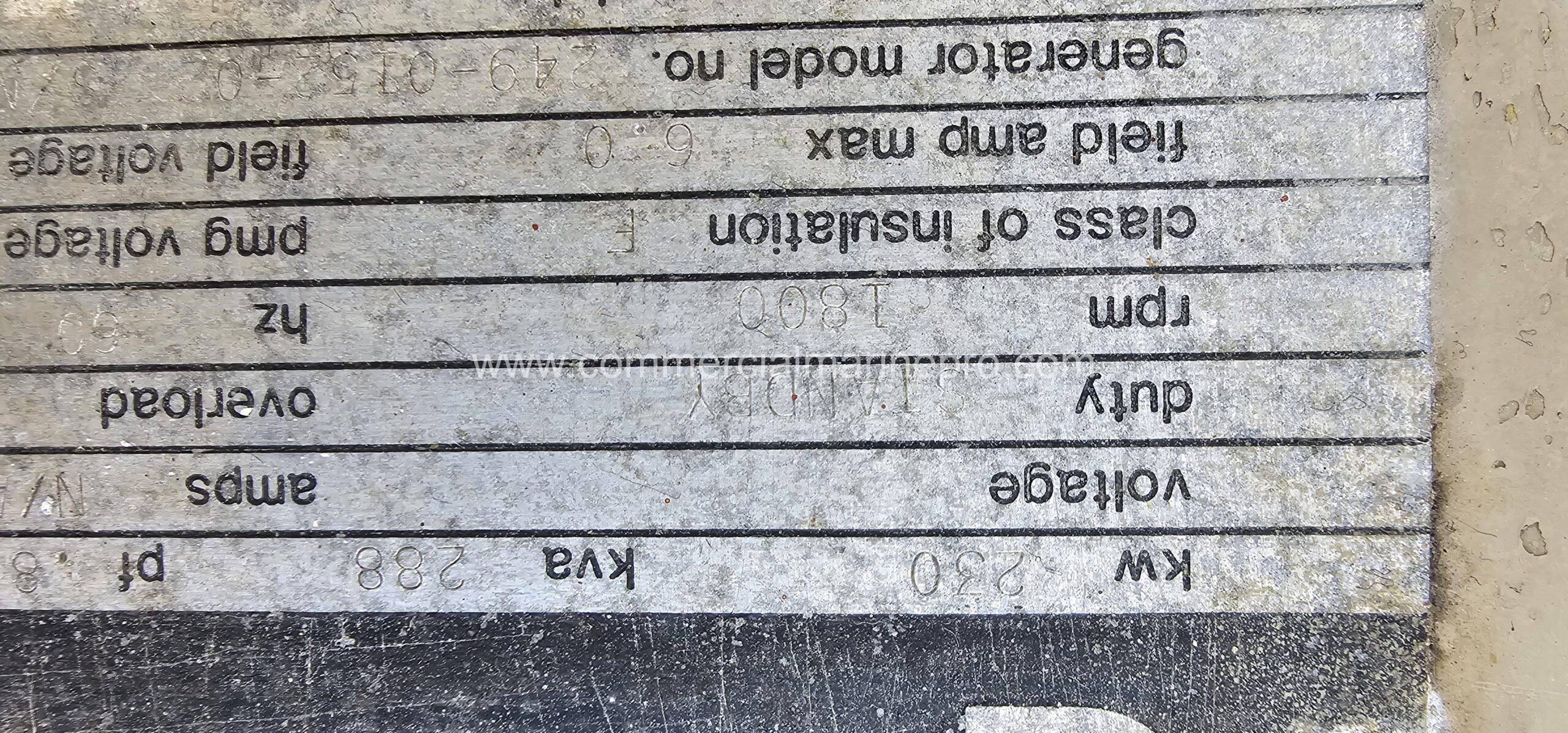 Cummins NT855 230kW generator - 1900 hours - Image 6