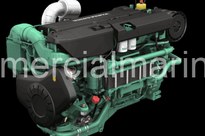 (4) Volvo D13-400 Marine Engines