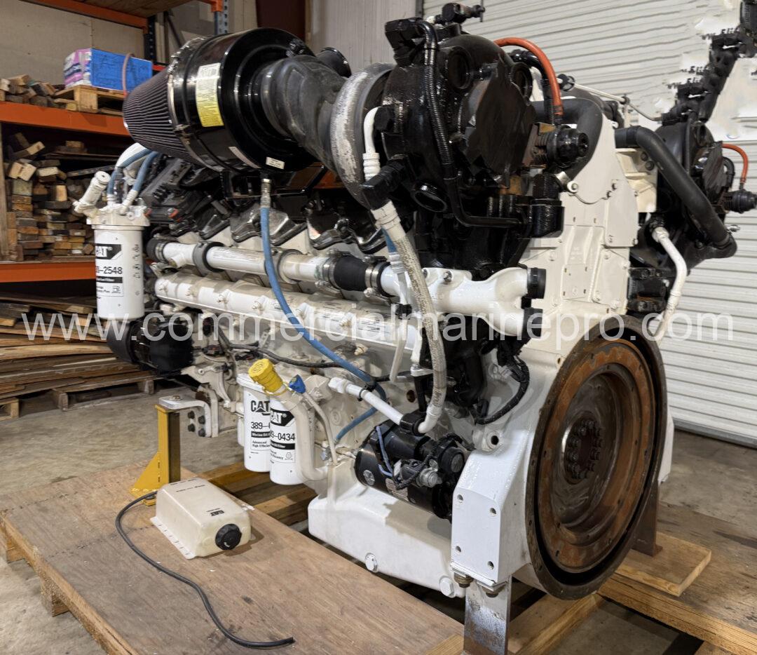 Pair CAT C32 Marine Engines - Running take outs