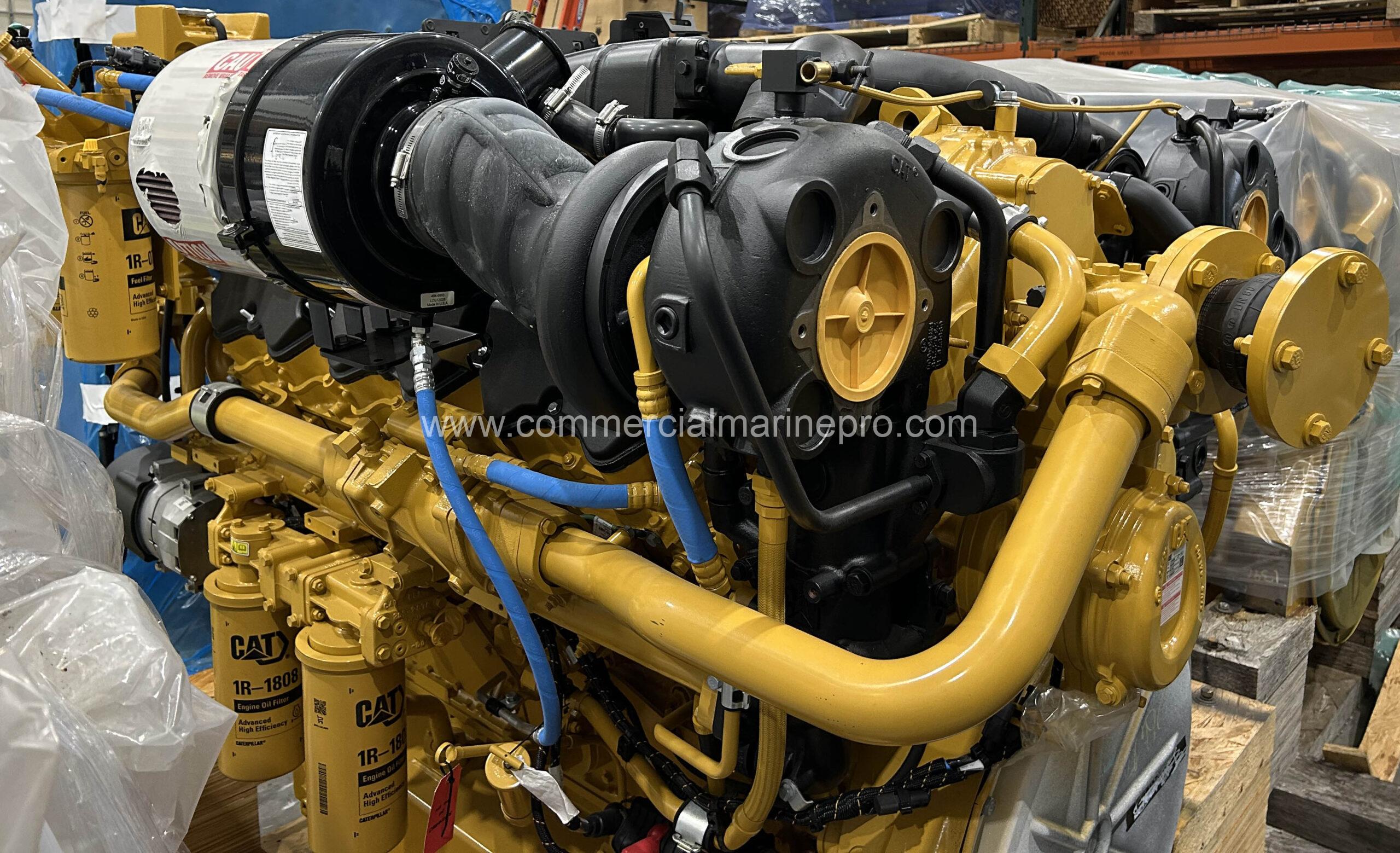 Pair CAT C32 Marine Engines - 1300hp @ 1800 RPM