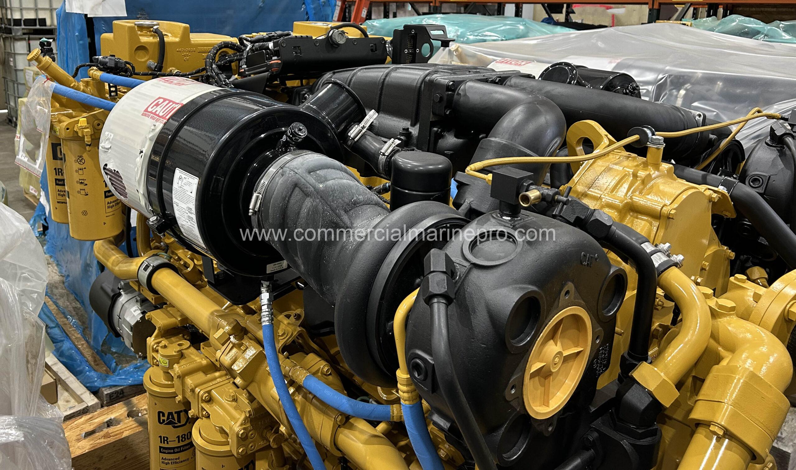 Pair CAT C32 Marine Engines - 1300hp @ 1800 RPM