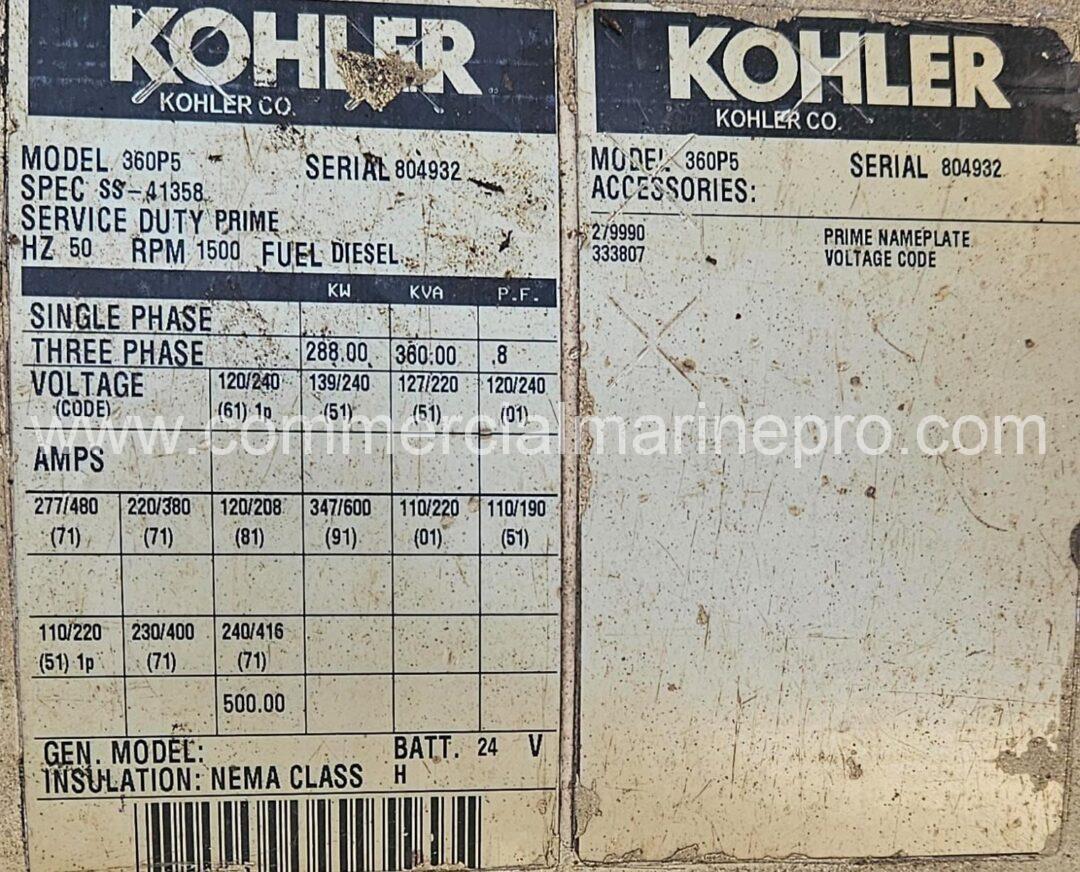 Detroit #1 / Kohler Generator - Image 4