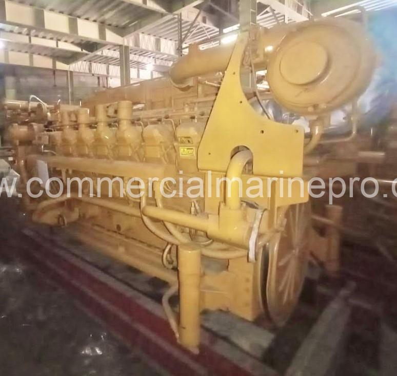 Pair CAT 3516B HD Marine Propulsion Engine Surplus