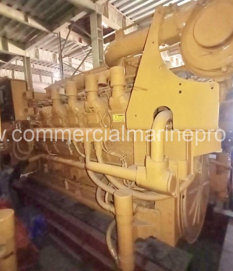 Pair CAT 3516B HD Marine Propulsion Engine Surplus