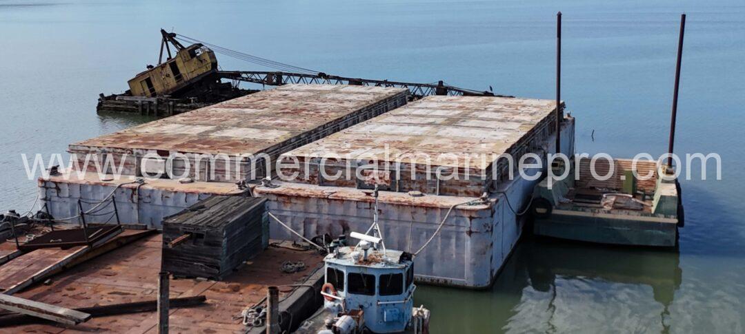 (2) 97.5' x 35' x 12.5' Barges with Covers - Image 3