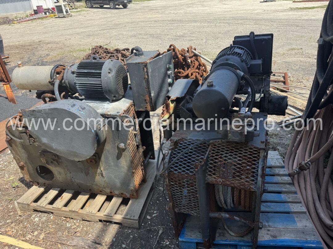 (2) Nabrico Electric Hydraulic 60-ton Winches - Image 2