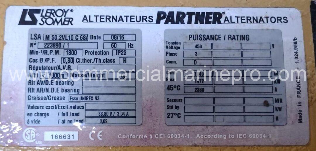 CAT 3512B Genset 1424KW@1800RPM Zero Hour Surplus