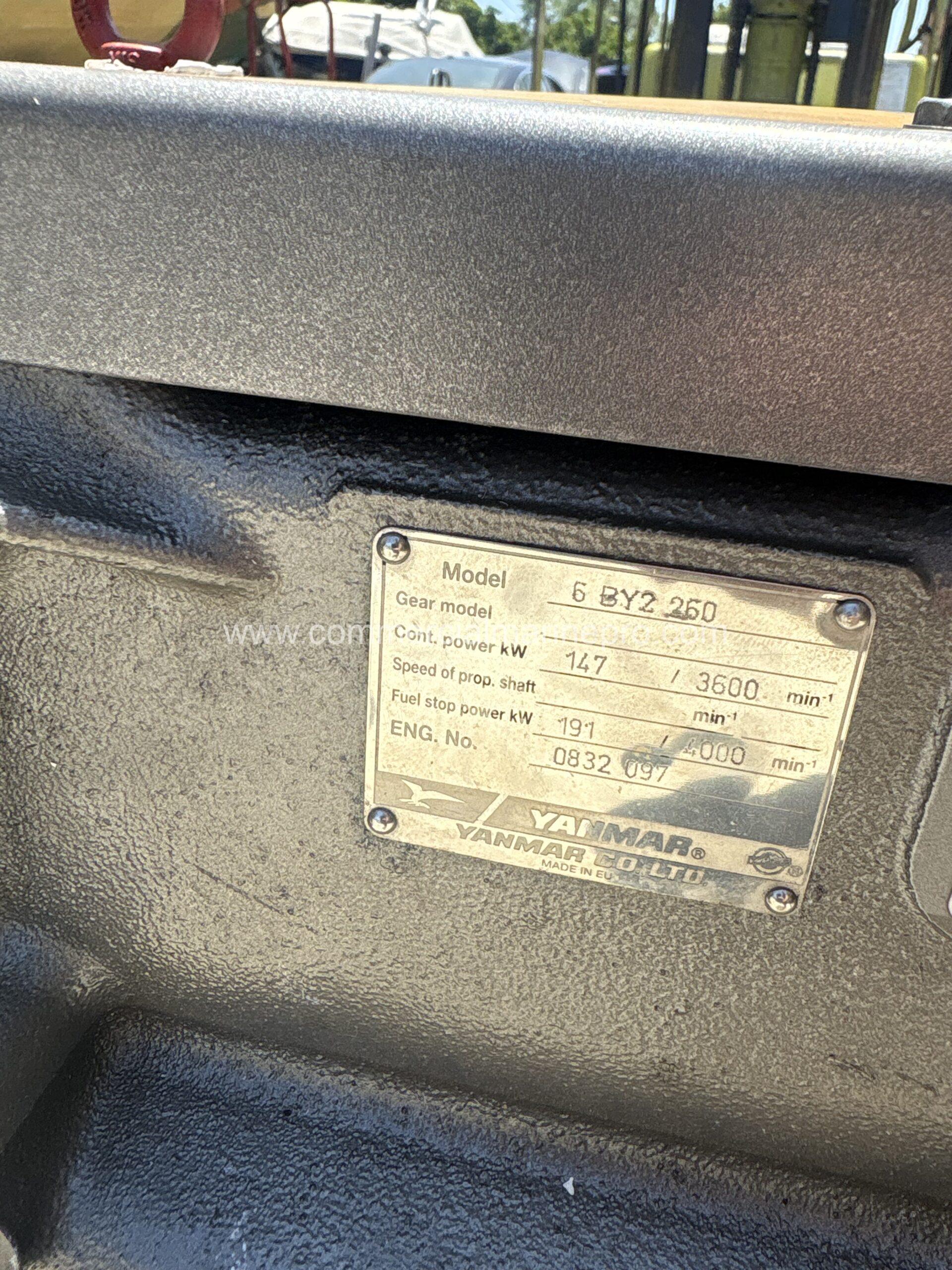 Yanmar 6by2 260 Marine Engine - REBUILT