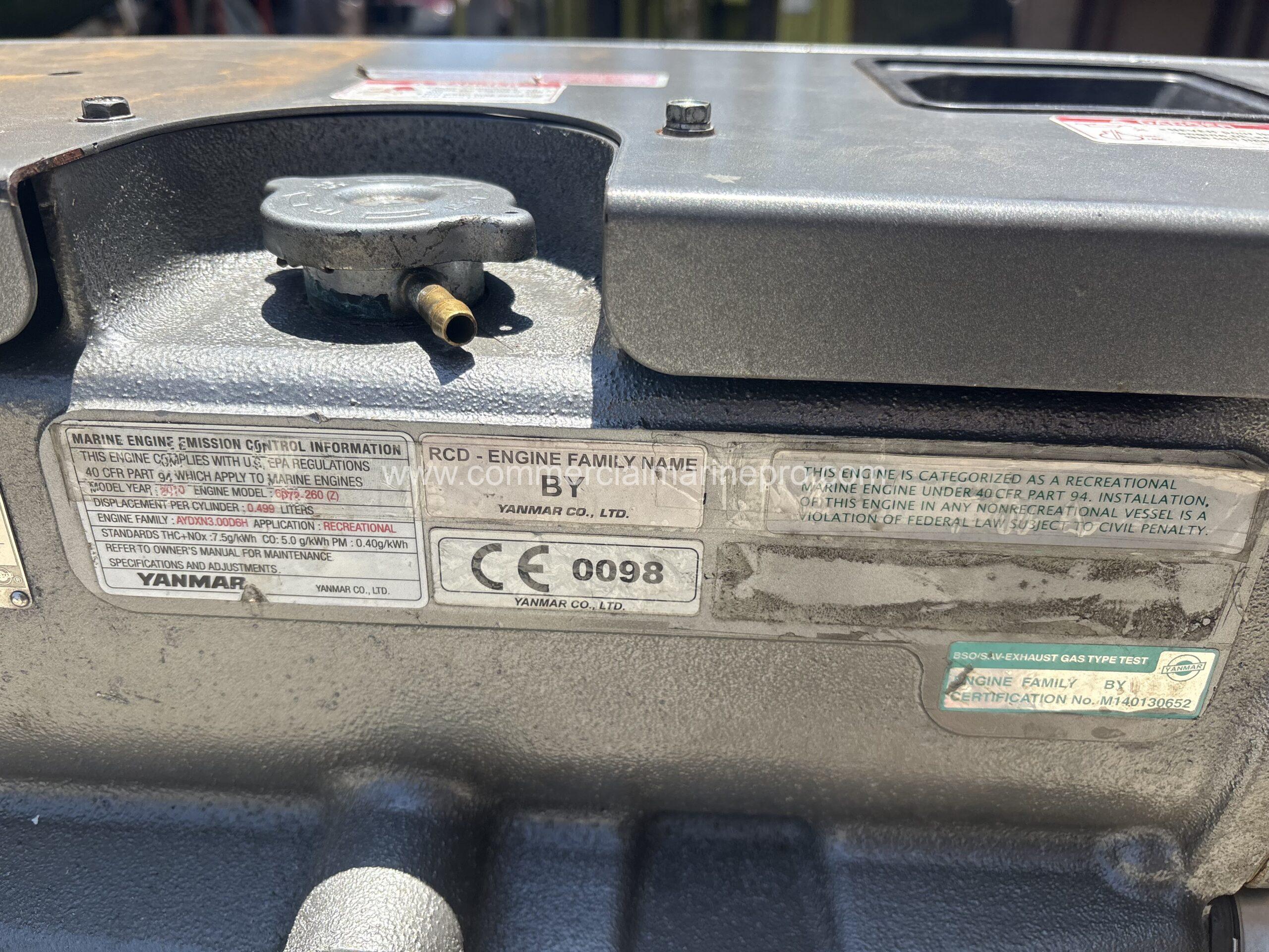 Yanmar 6by2 260 Marine Engine - REBUILT