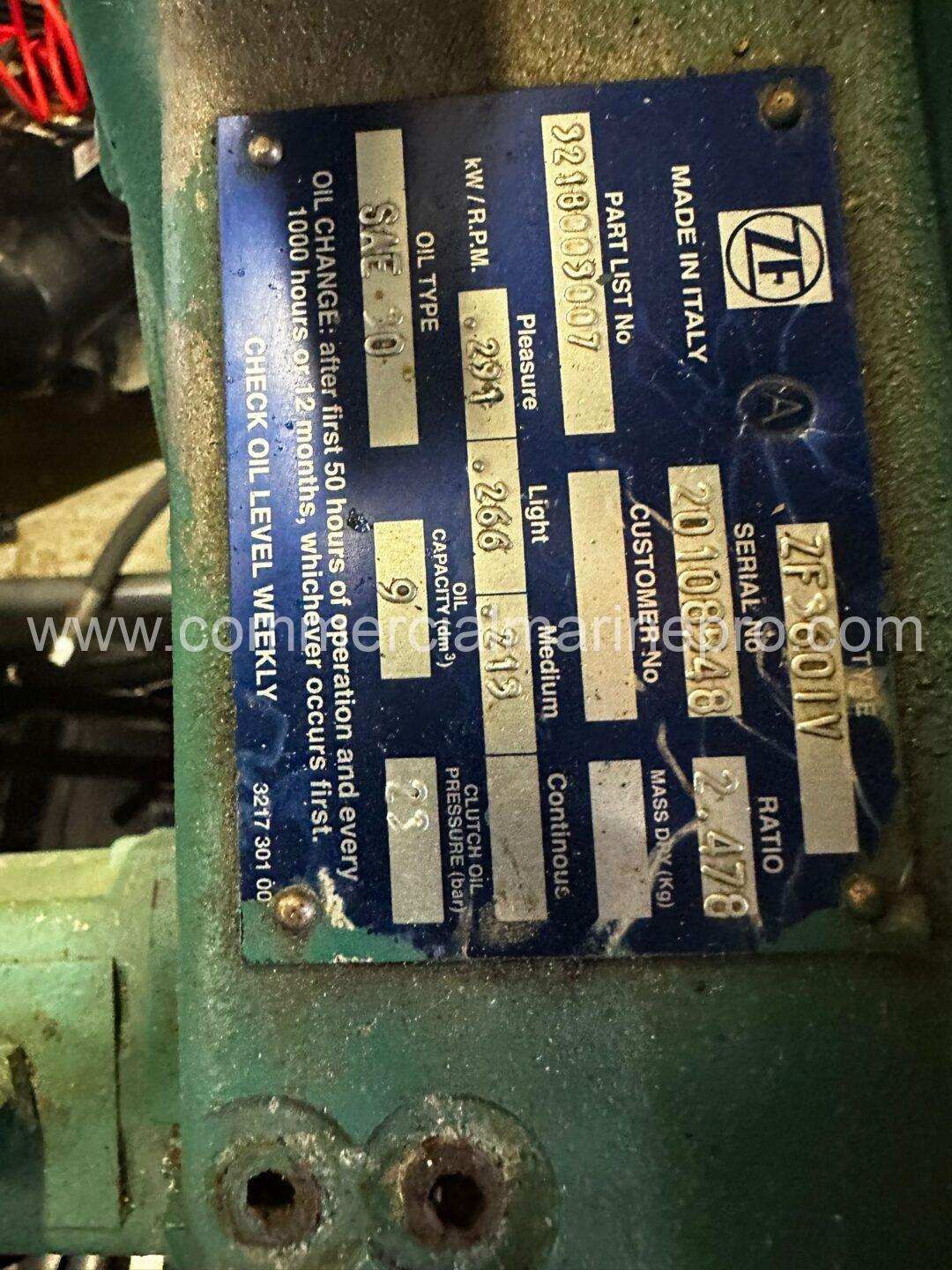 Pair ZF 360IV Marine Gears 2.478:1
