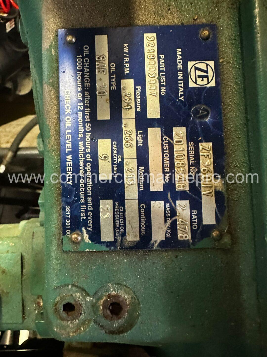 Pair ZF 360IV Marine Gears 2.478:1