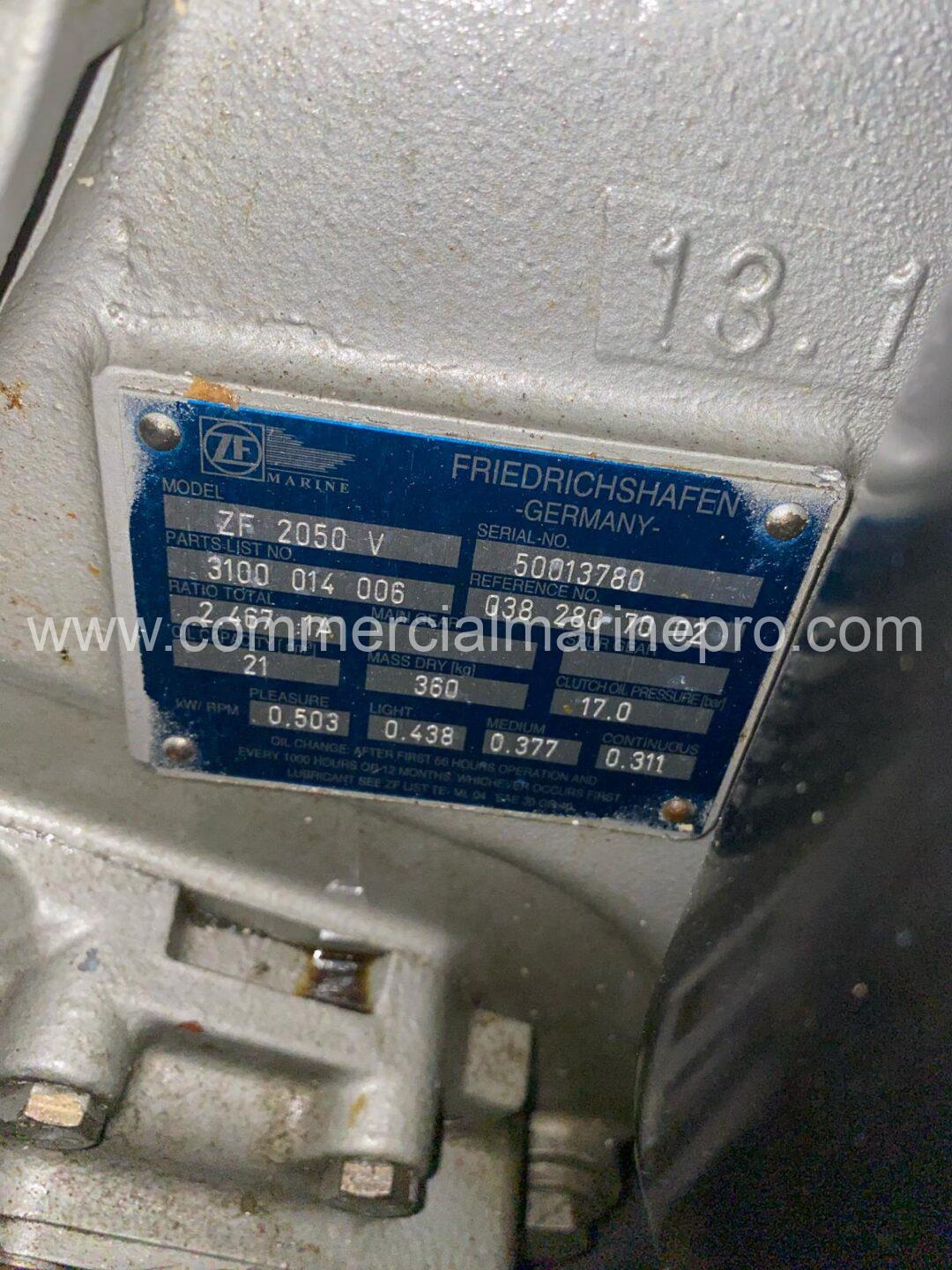 Pair ZF2050V Marine Gears Ratio 2.467:1A