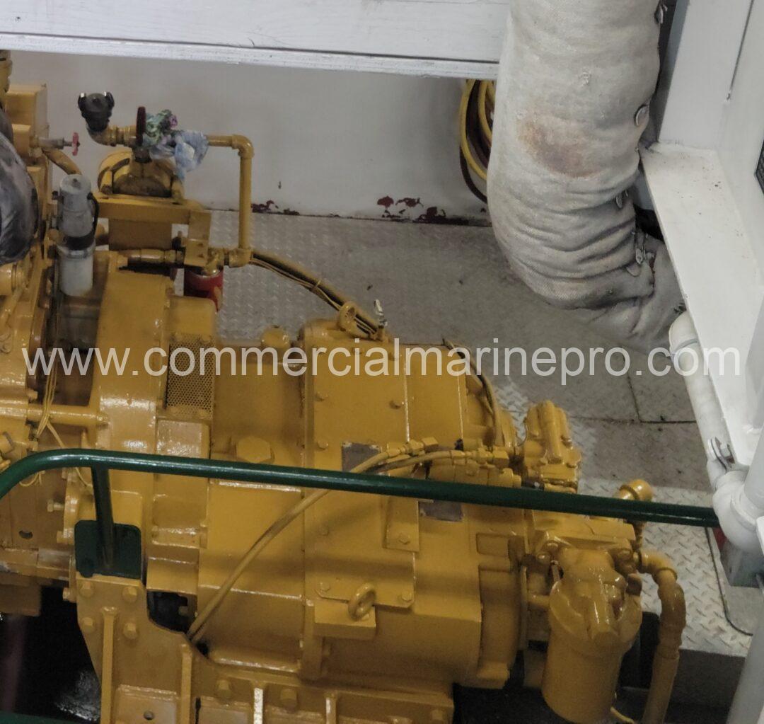Pair Twin Disc 520 Marine Transmissions 6:1 Ratio High Hour Running Take Outs