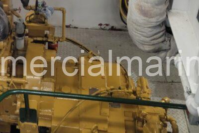 Pair Twin Disc 520 Marine Transmissions 6:1 Ratio High Hour Running Take Outs