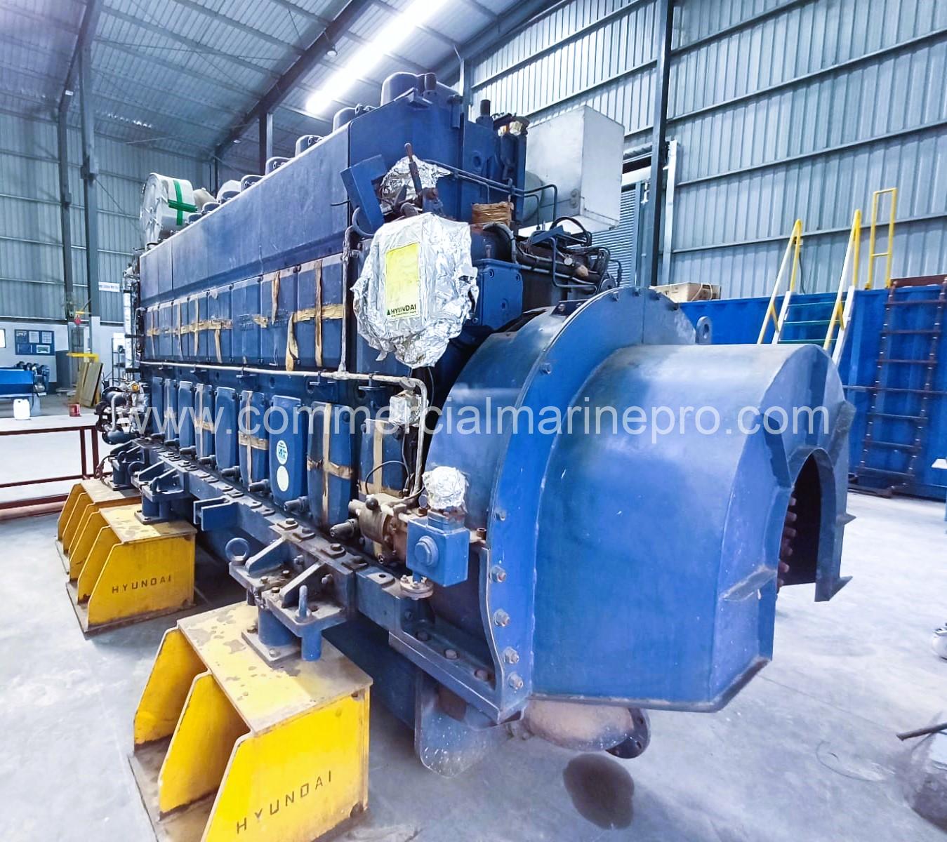 (2) Hyundai Himsen 8H25/33P Marine Propulsion Engines