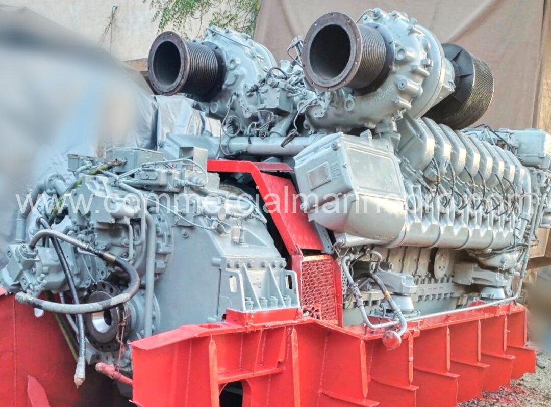 (6) MTU 16V4000 M90 MARINE ENGINE with GEARBOX - Image 4