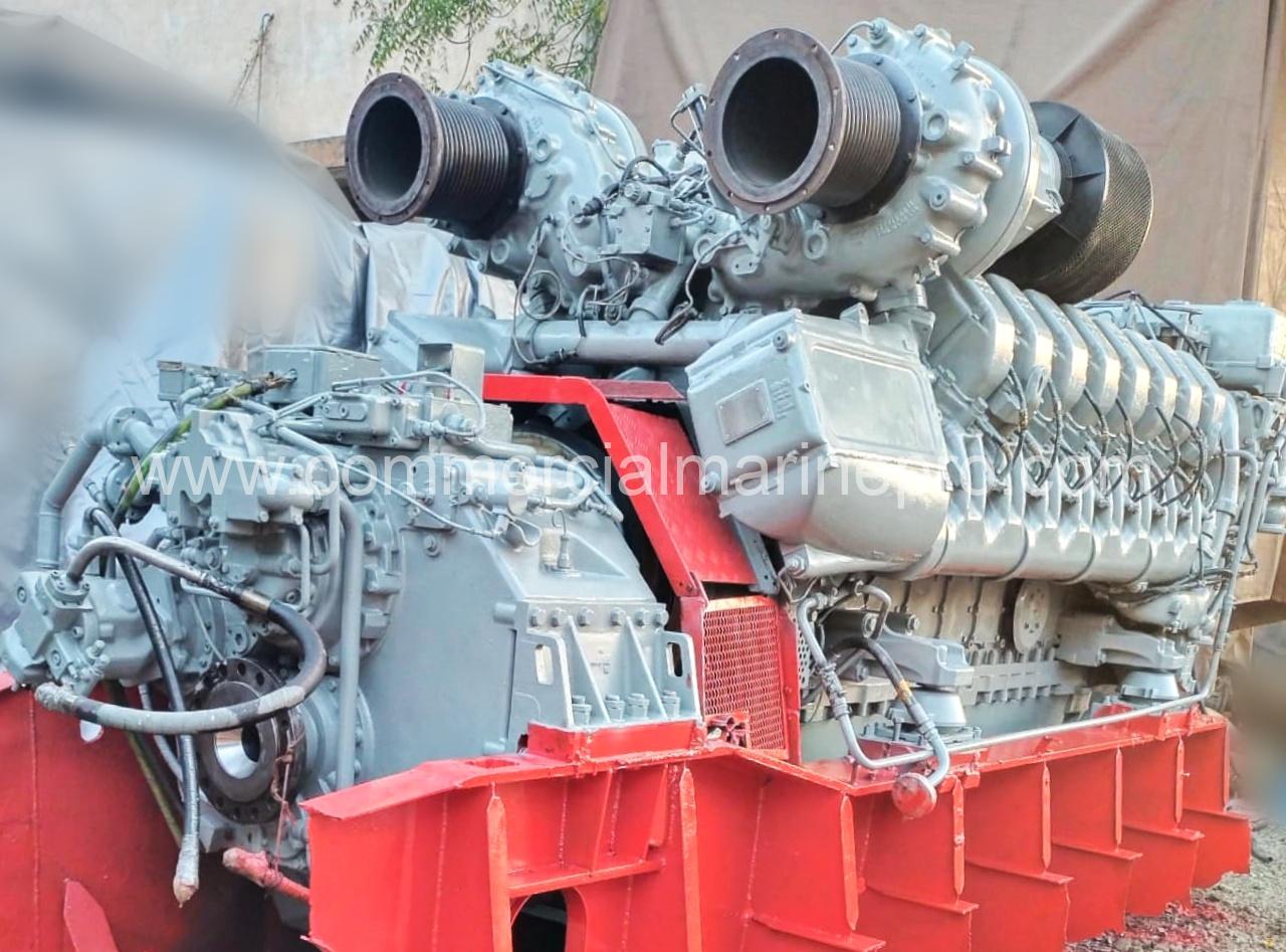 (6) MTU 16V4000 M90 MARINE ENGINE with GEARBOX - Image 4