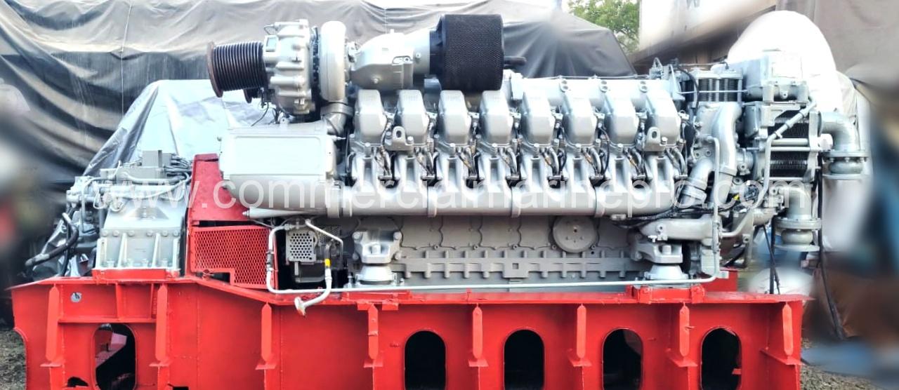 (6) MTU 16V4000 M90 MARINE ENGINE with GEARBOX