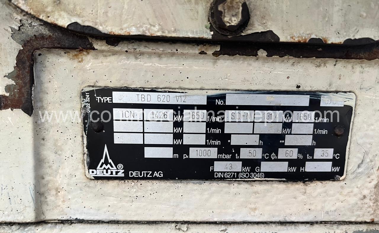 (2) Deutz TBD 620 V12 Propulsion Engines - Image 10