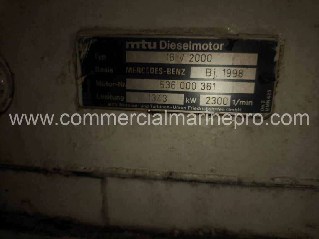 MTU 16v2000 Marine Propulsion Engine