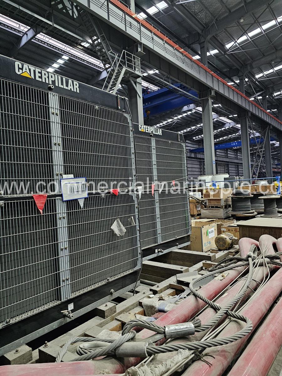 (3) CAT 3512B Marine Generator set with Radiator - 2009 Year - Image 3