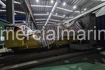 (3) CAT 3512B Marine Generator set with Radiator - 2009 Year