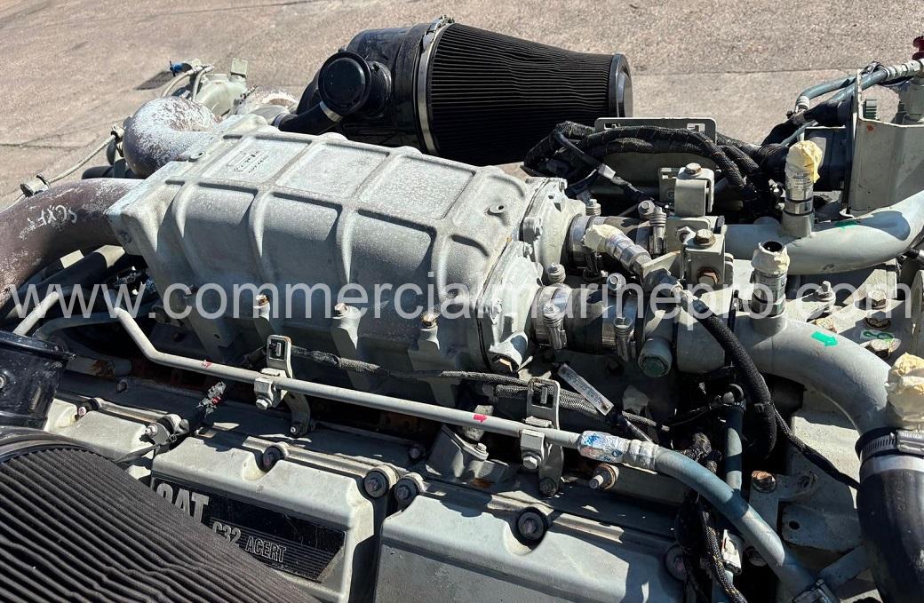 Pair CAT C32 Marine Propulsion Engines RPM Serial Prefix