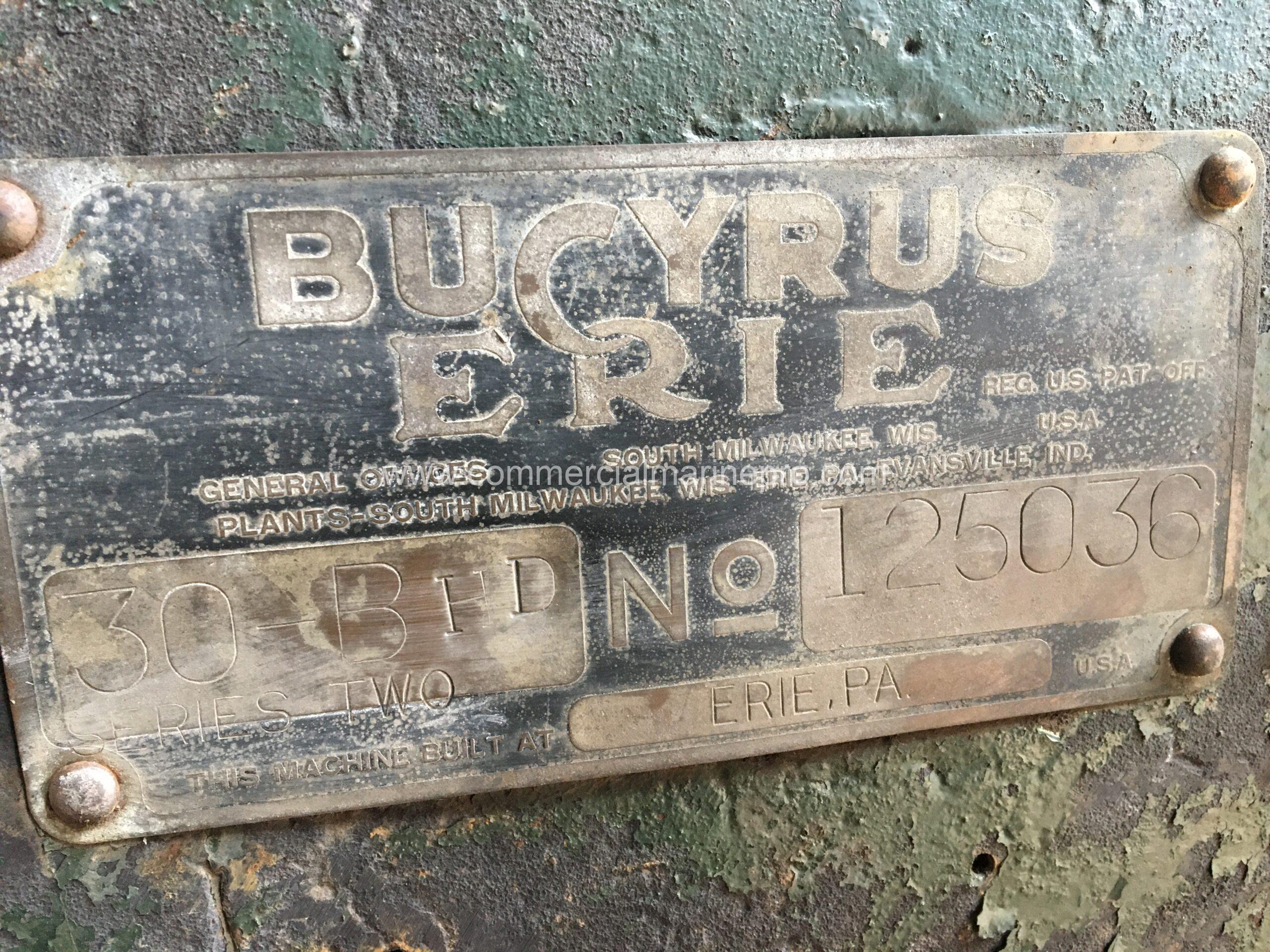 Bucyrus Erie 30B HD series two crawler lattice boom crane