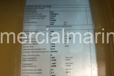 Single or Pair CAT C32 Marine Generator
