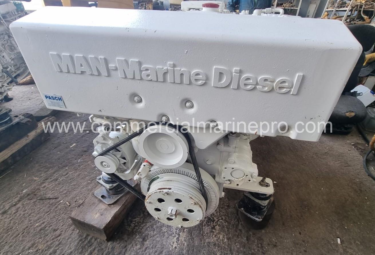 Pair MAN D2876 LE405 Marine Propulsion Engines