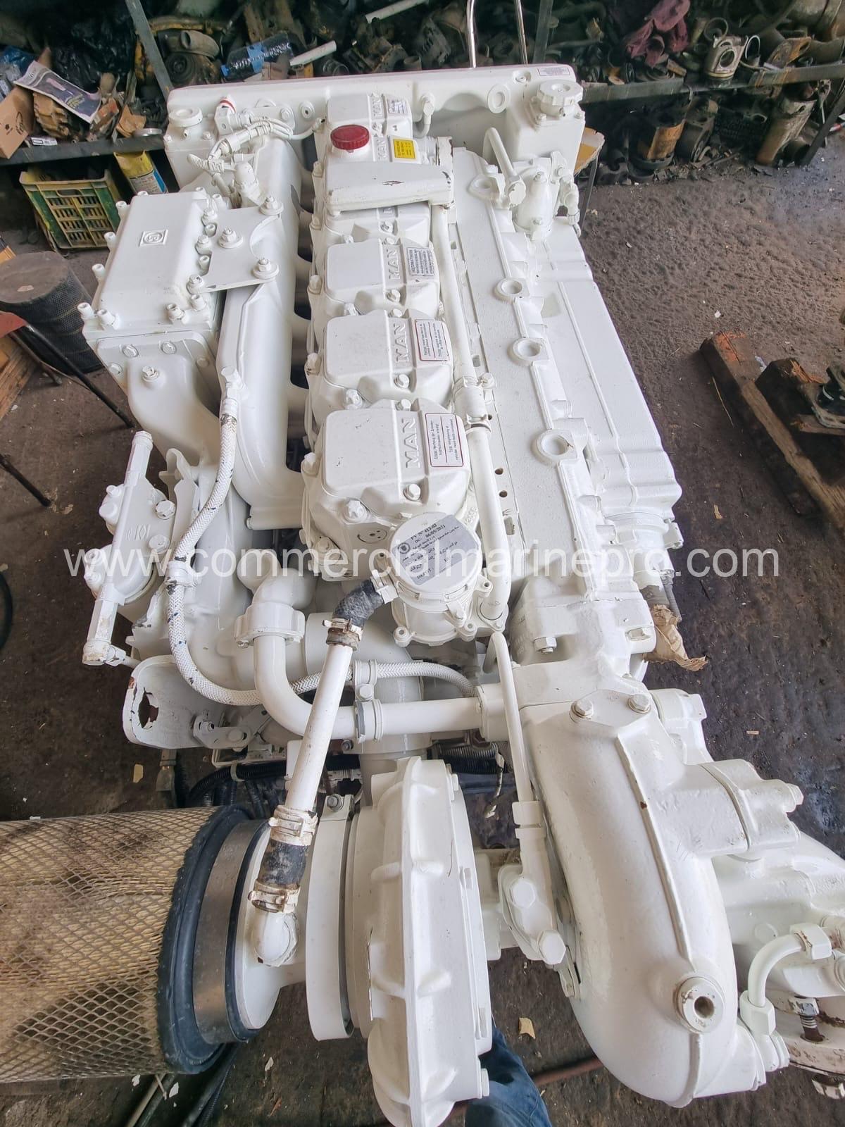 Pair MAN D2876 LE405 Marine Propulsion Engines
