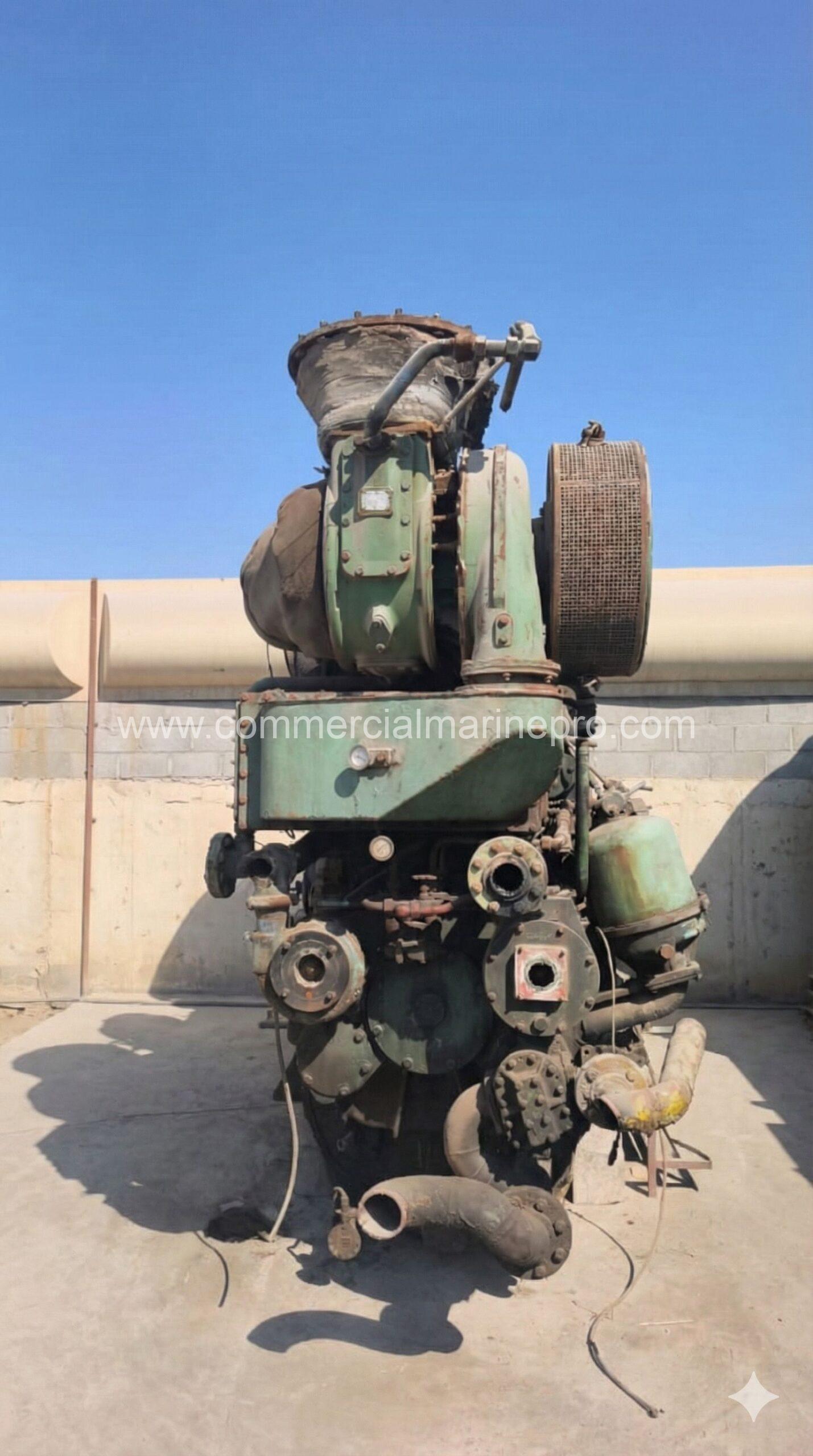 (2) Ruston Diesel 8RK270M Marine Engines with Gearbox - Image 8