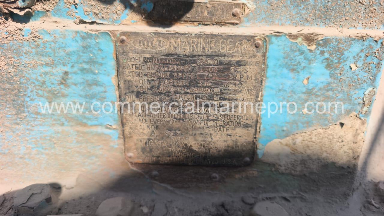 (2) Ruston Diesel 8RK270M Marine Engines with Gearbox - Image 3