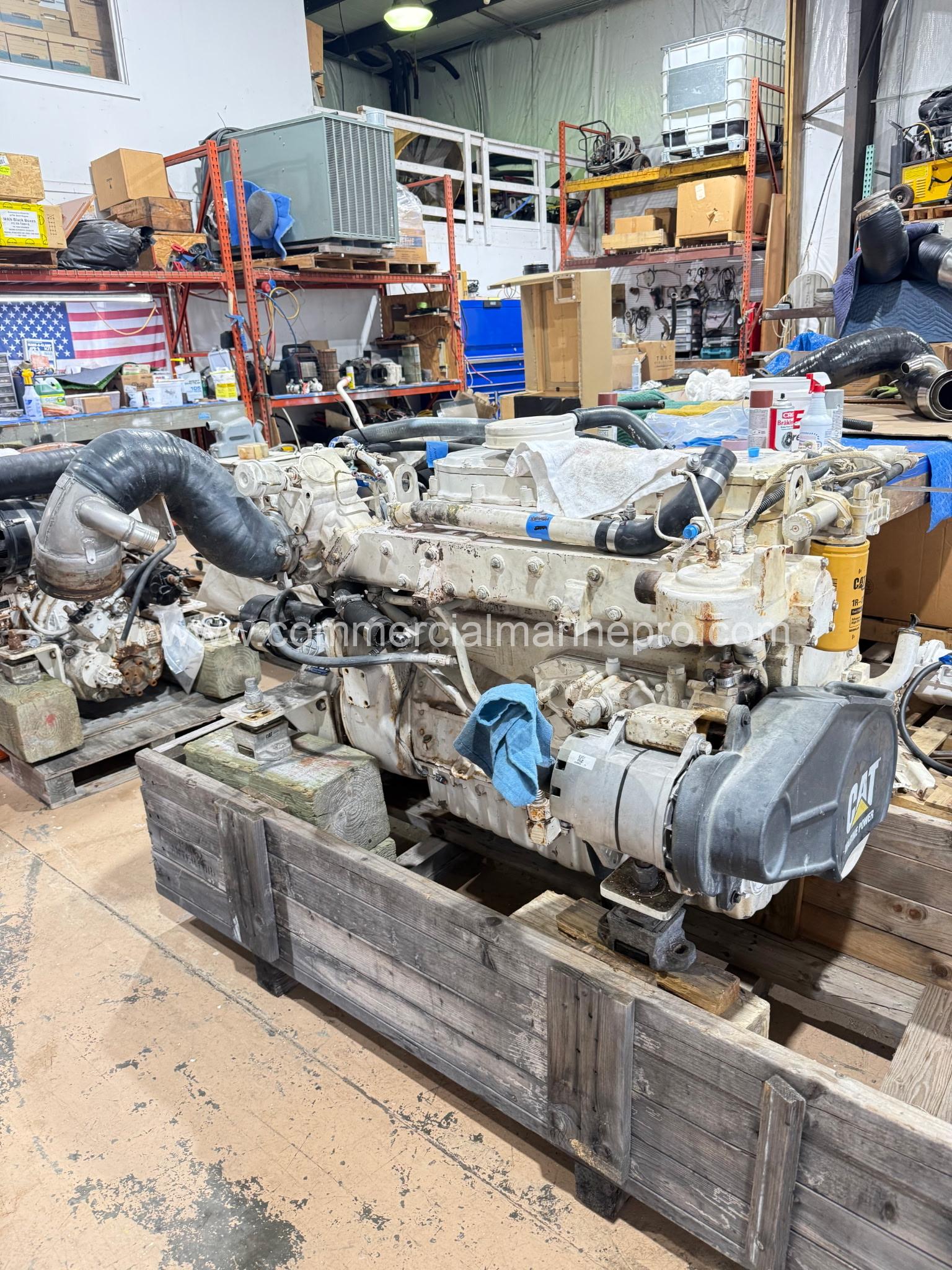 Pair CAT 3126B Marine Engines w/ ZF280-1 Gears Ratio 1.43 - Image 3