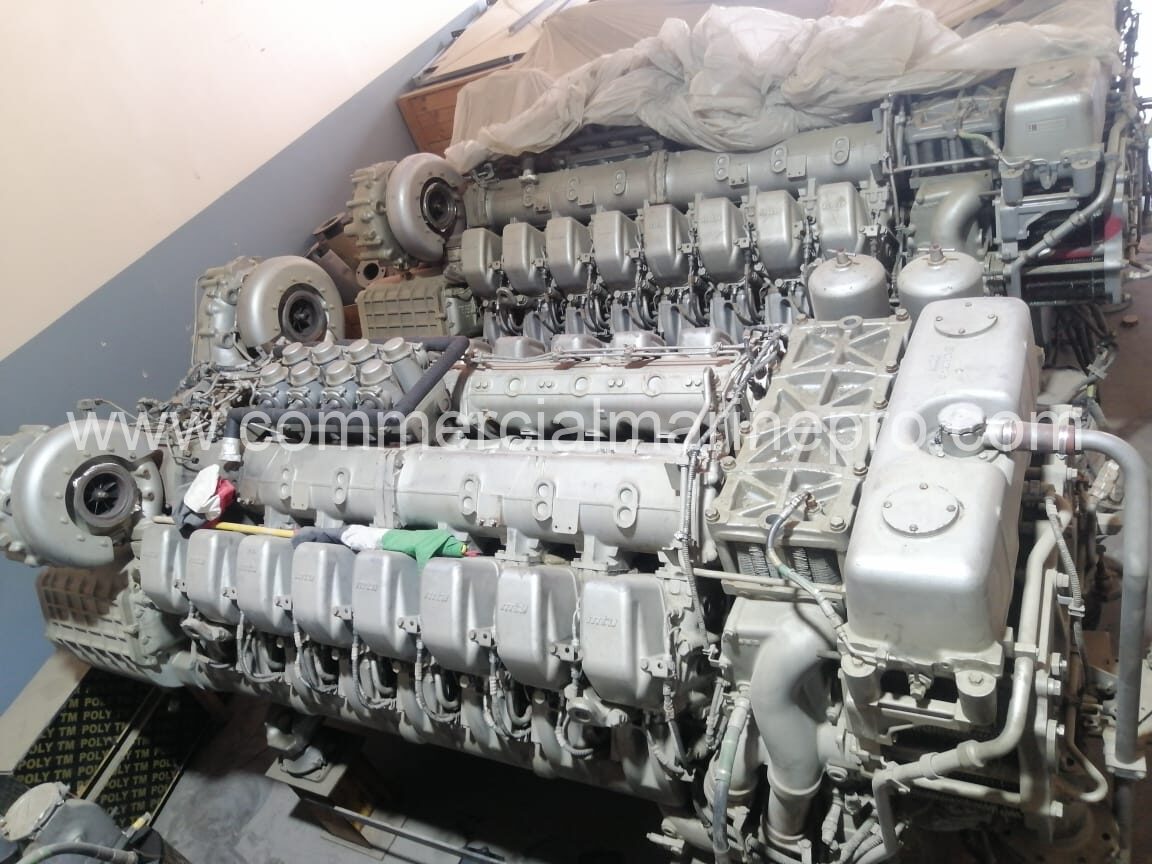 (3) MTU 16V4000 M70 WITH ZF 7550A GEARBOX (USED) - Image 6