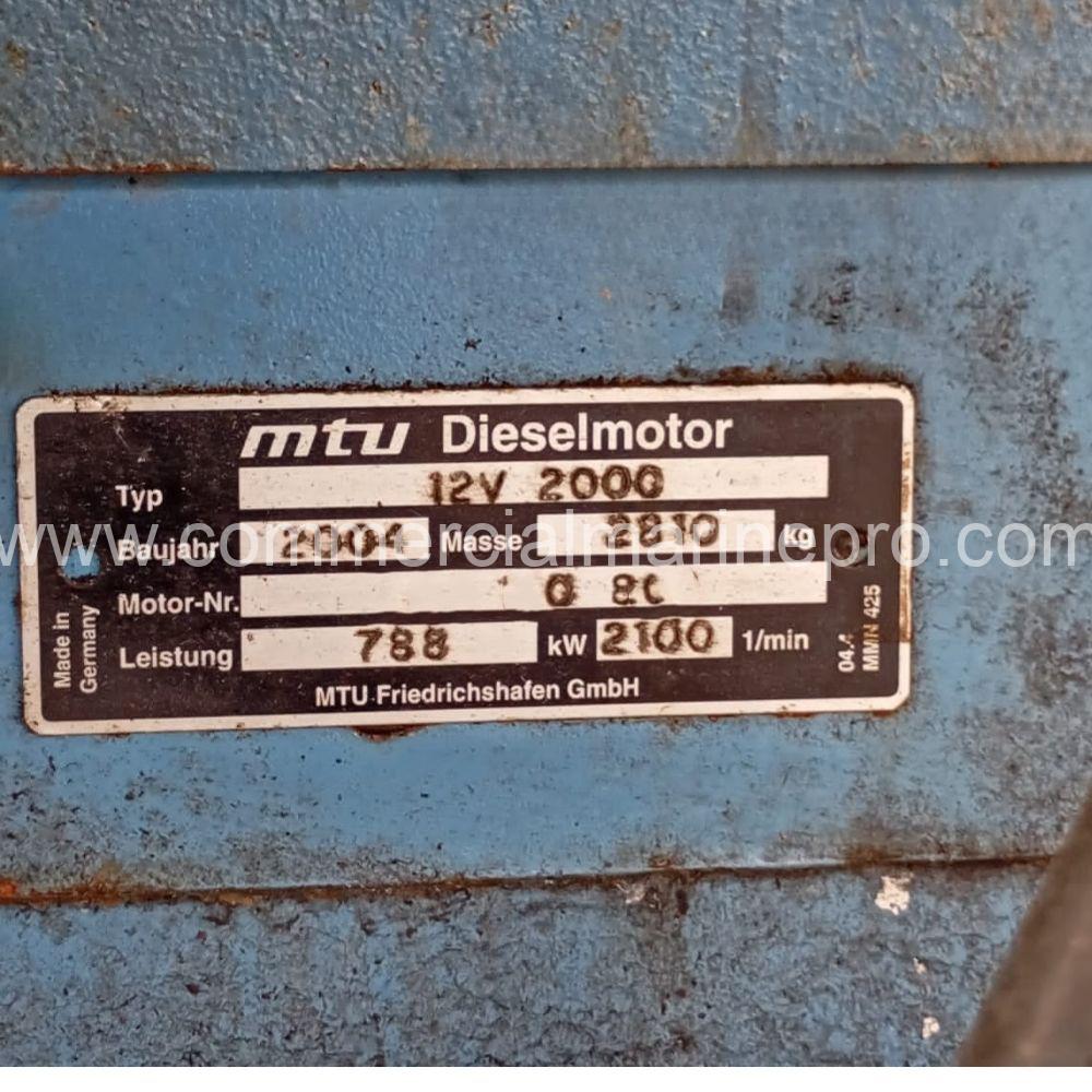 (2) Used/Good MTU 12V2000 M70 MARINE ENGINE - Image 4
