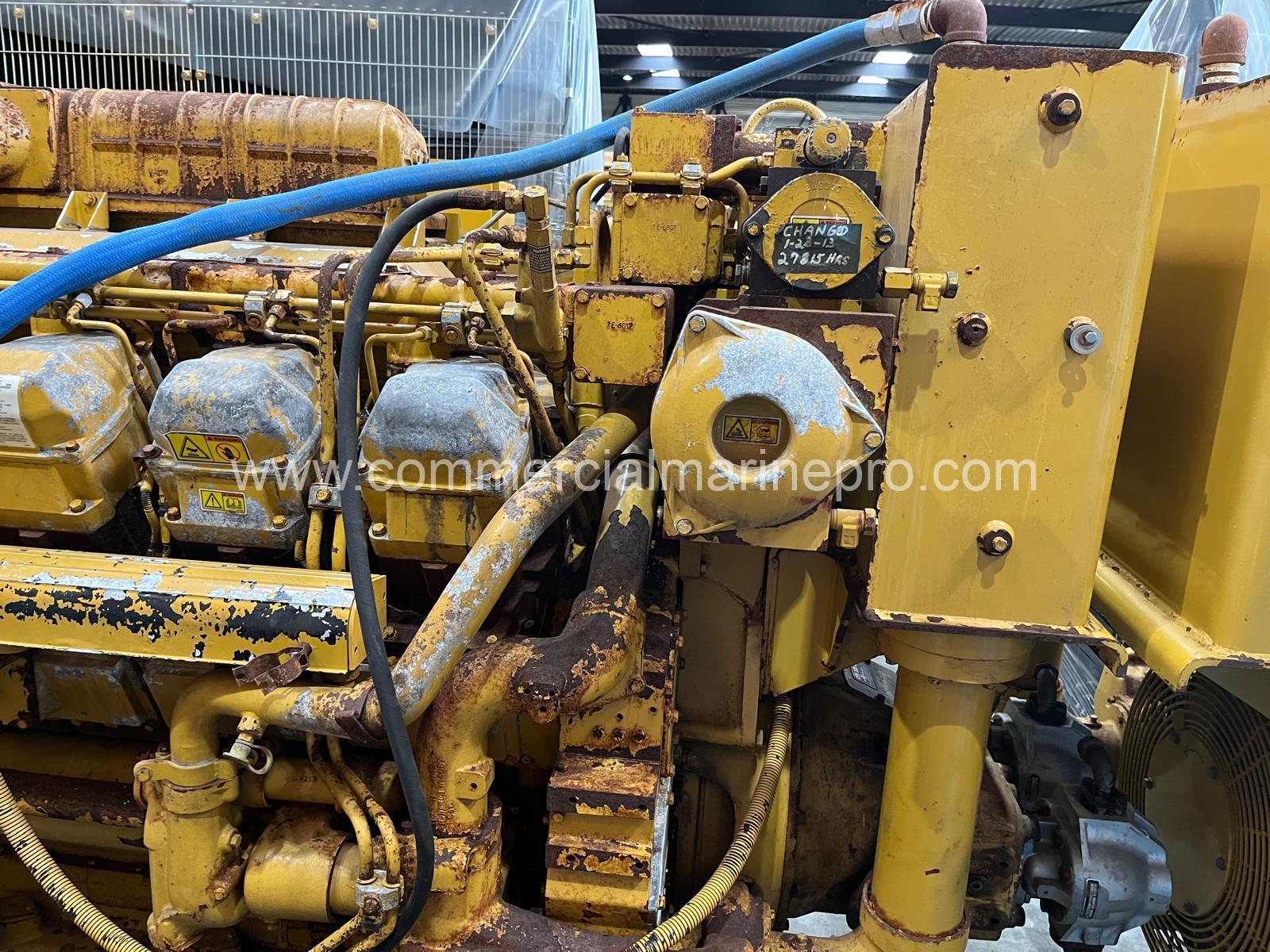 Pair CAT 3512B Marine Propulsion Engines serial prefix S2K