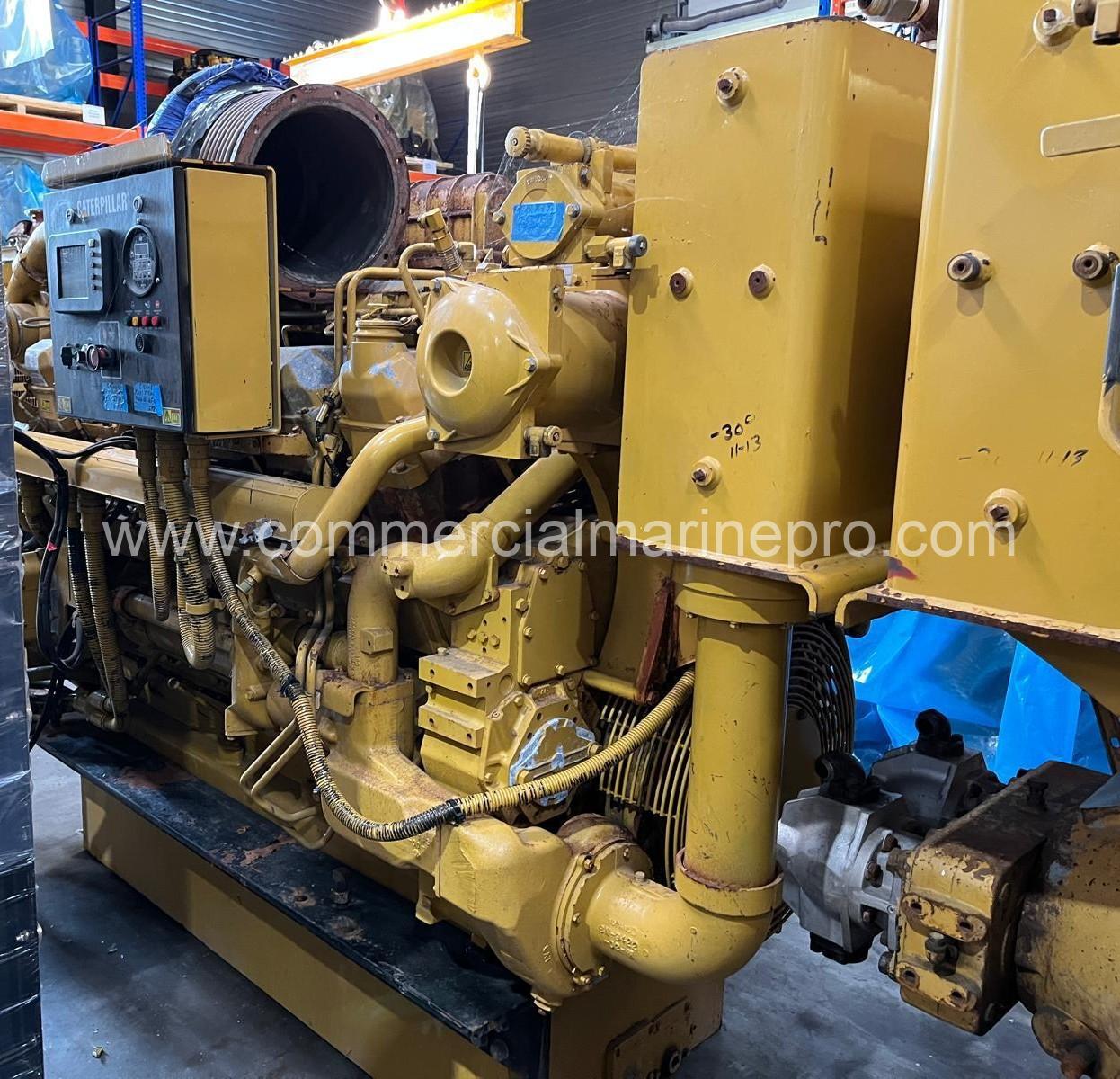Pair CAT 3512B Marine Propulsion Engines serial prefix S2K