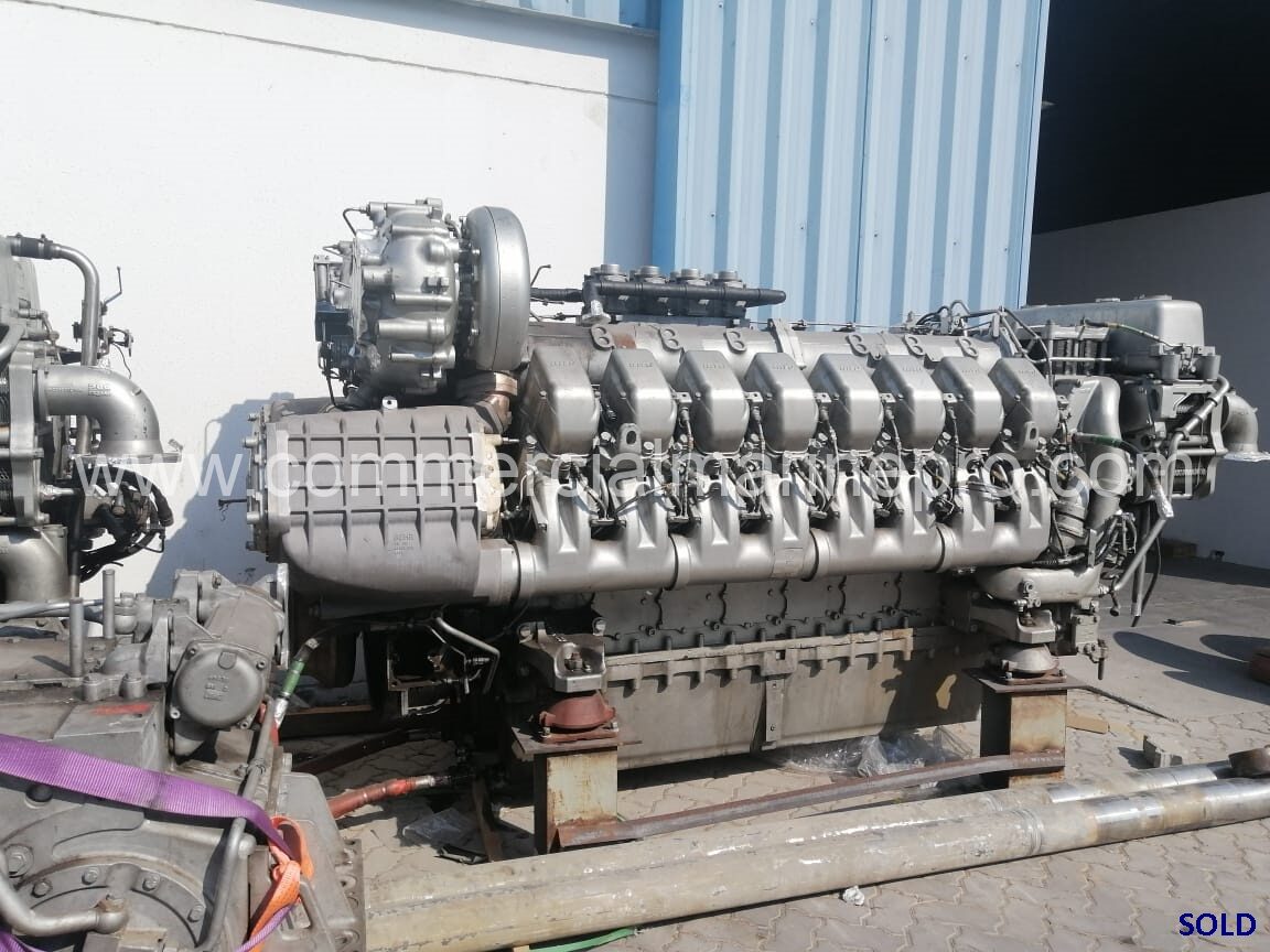 (3) MTU 16V4000 M70 WITH ZF 7550A GEARBOX (USED) - Image 2