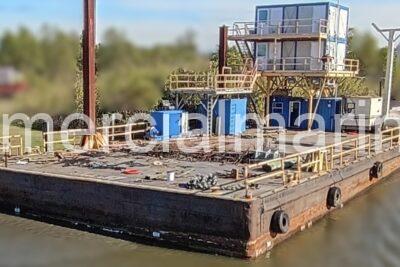 110′ x 54′ x 8′ Spud Barge